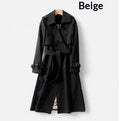 High-end Tailored Trench Coat Casual Plus-size Mid-length British-style Coat For Petite Figures