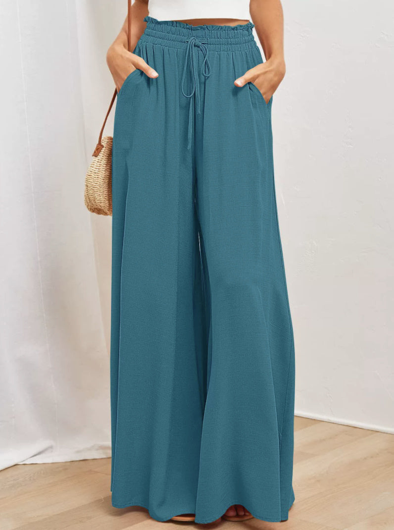 Women's Loose Wide-leg Pants With Pockets