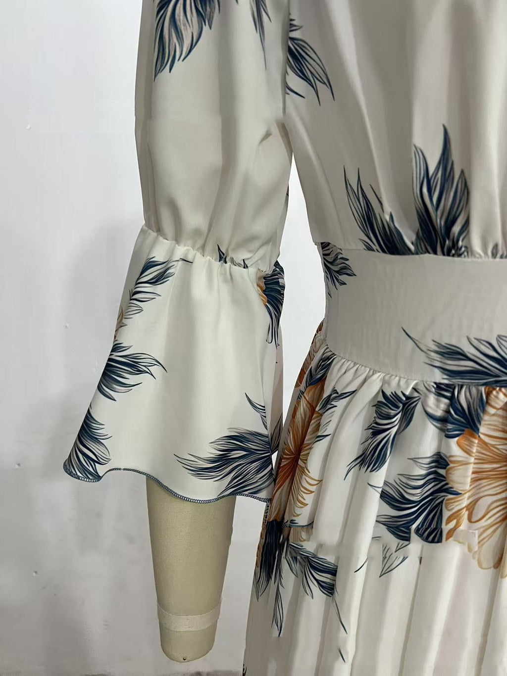 Printed Dress With A Flared Hem