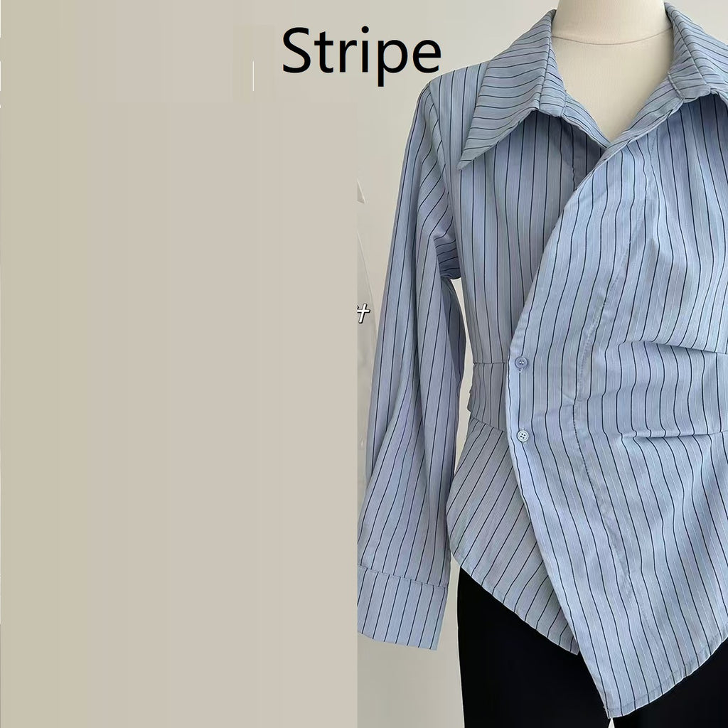 Fashionable New Waist-tight Fashionable Irregular All-match Short Top