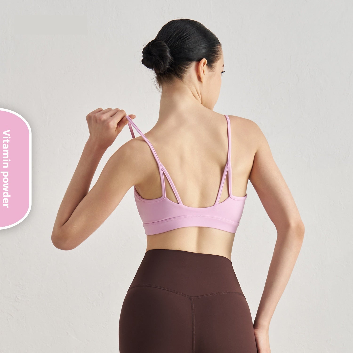 Kitten Ear Beauty Back Exercise Underwear Spaghetti Strap Yoga Jacket
