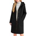 Womens Double-Faced Wool Coat With Hood