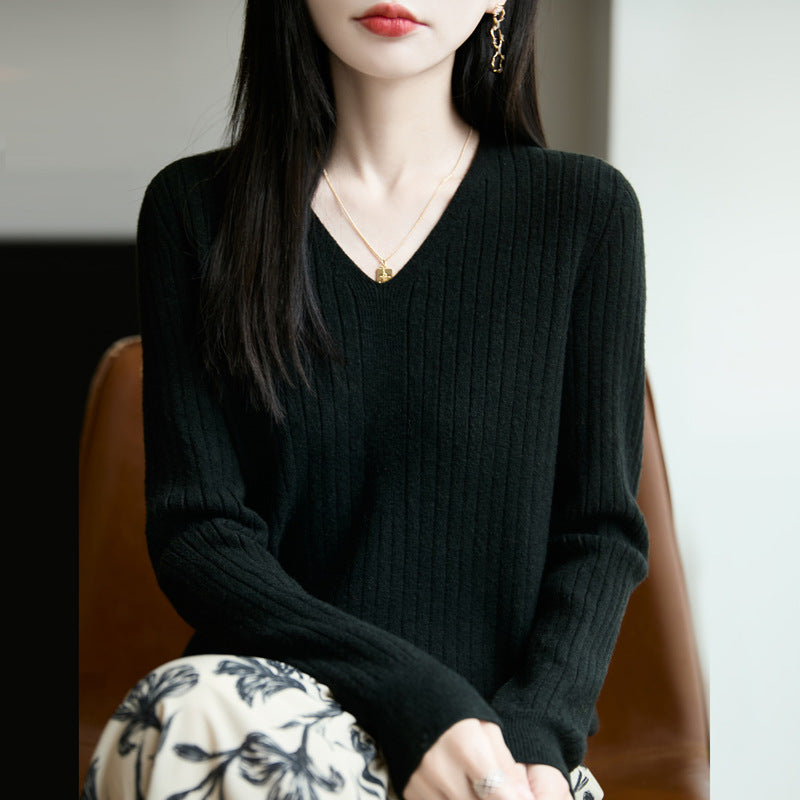 Solid-color Chic Base Top For Layering