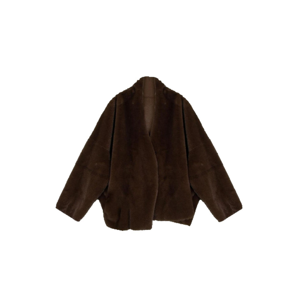 Short Leather Fur Coat Mink