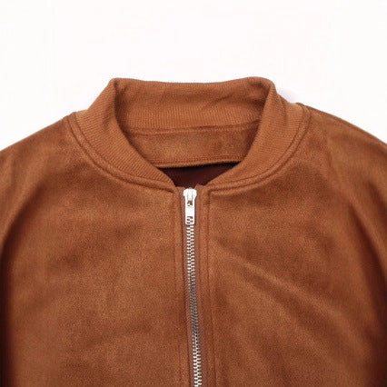 Zippered Wool Jacket With Long Sleeves