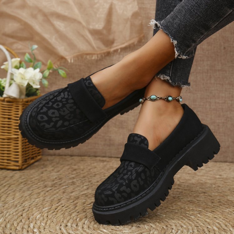 Platform Loafers Cozy Stylish And British-inspired Leather Shoes
