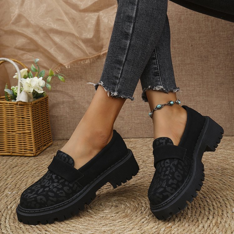 Platform Loafers Cozy Stylish And British-inspired Leather Shoes