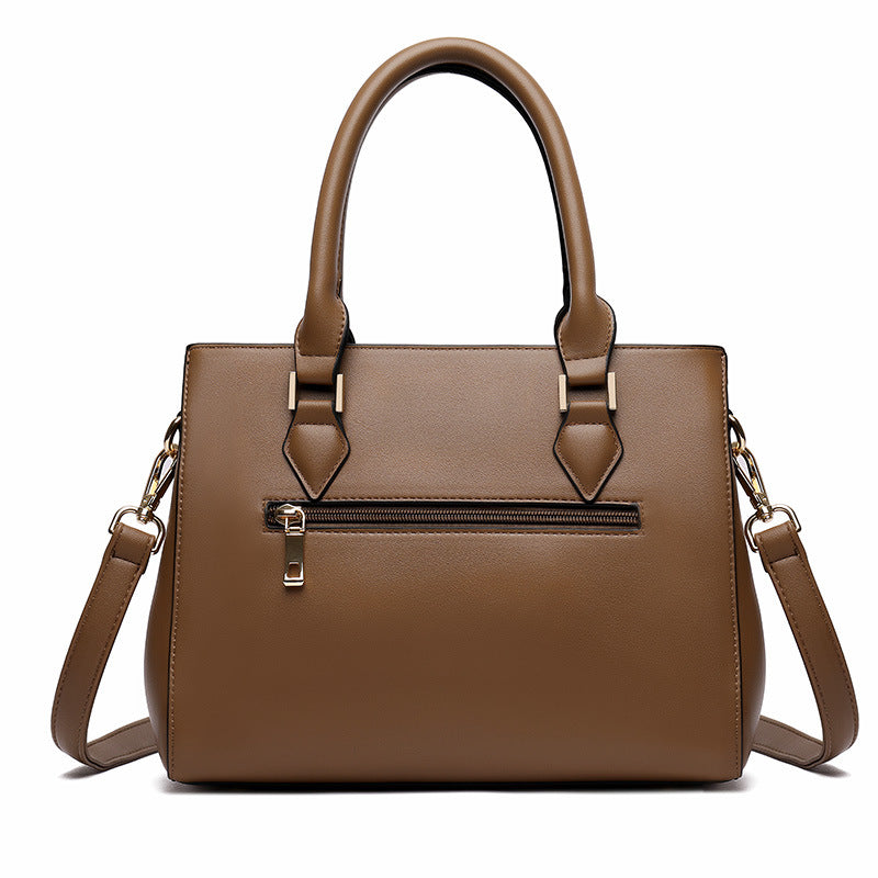 Womens Commuter Soft Leather Large-Capacity Crossbody Shoulder Bag