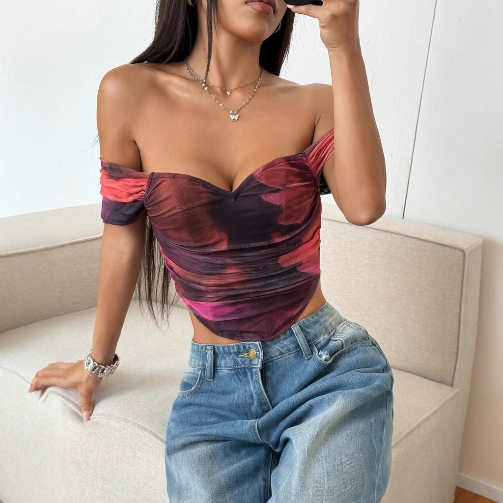 Y2g Hot Girl Printed Strappy T-shirt Women's Vest