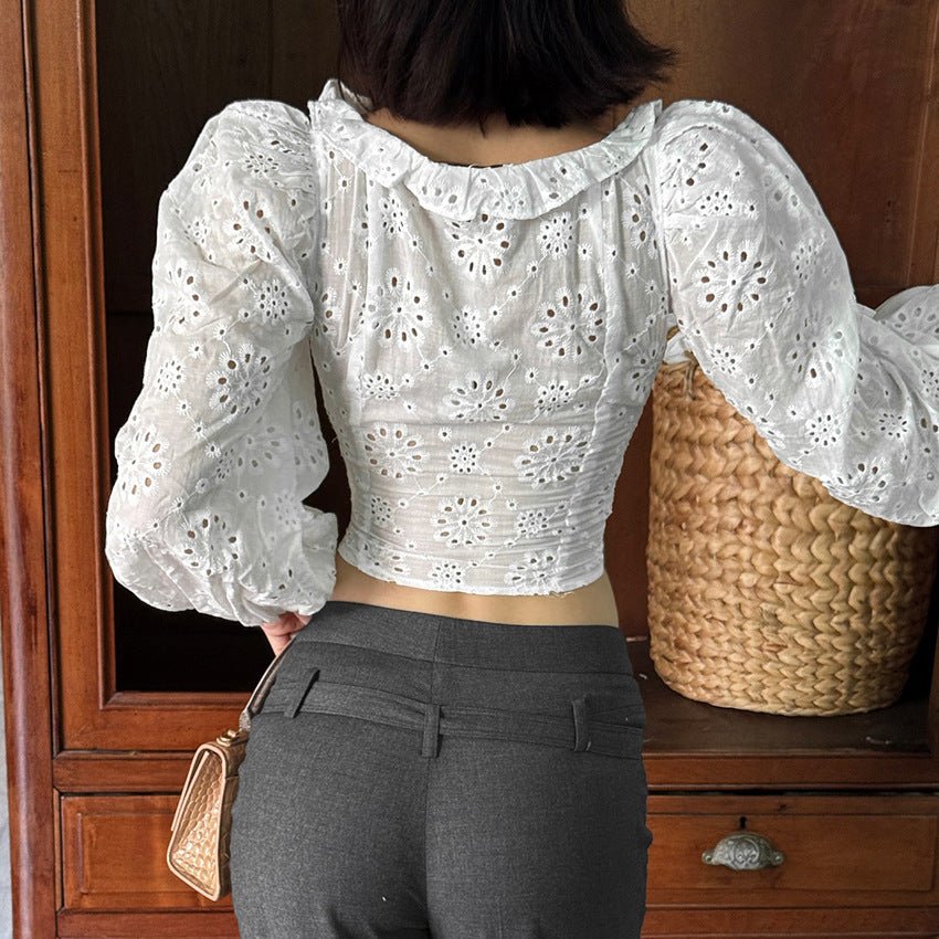 Asymmetrical Waist Top With Tie-dye Detailing