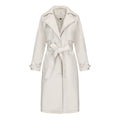 Women's Long, Loose-fit Classic Trench Coat With A Lapel And Belt