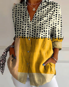 New Women's Long Sleeved Shirt For Summer Fashion, 3D Printed Shirt With Floral Pattern