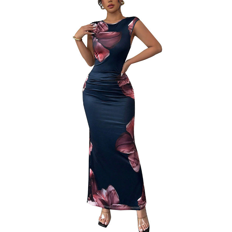European And American Slim Sleeveless One-step Skirt