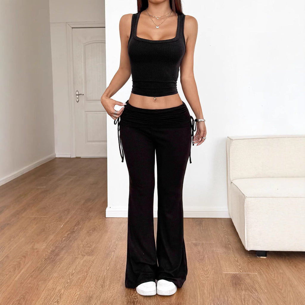Y2g Sports Style Solid Color Women's Trousers Suit Women's Clothing