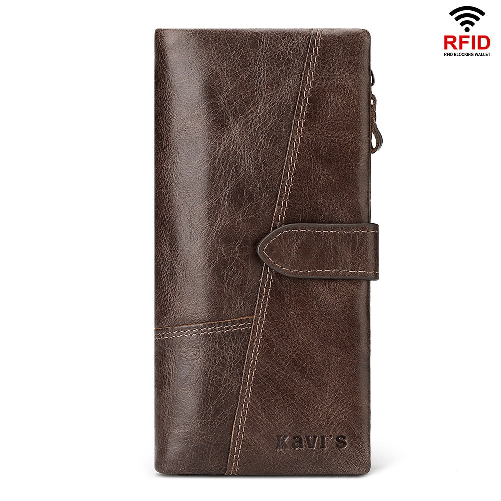 Fashionable Phone Bag Made From Top-layer Cowhide With Multiple Card Slots