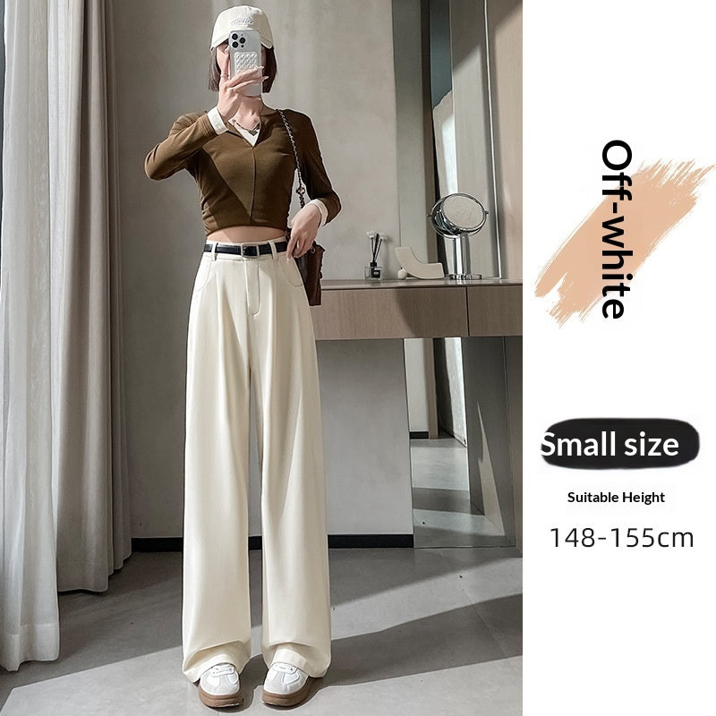 SpringAutumn New High-end Loose Straight-leg Pants That Hide Hips And Slim