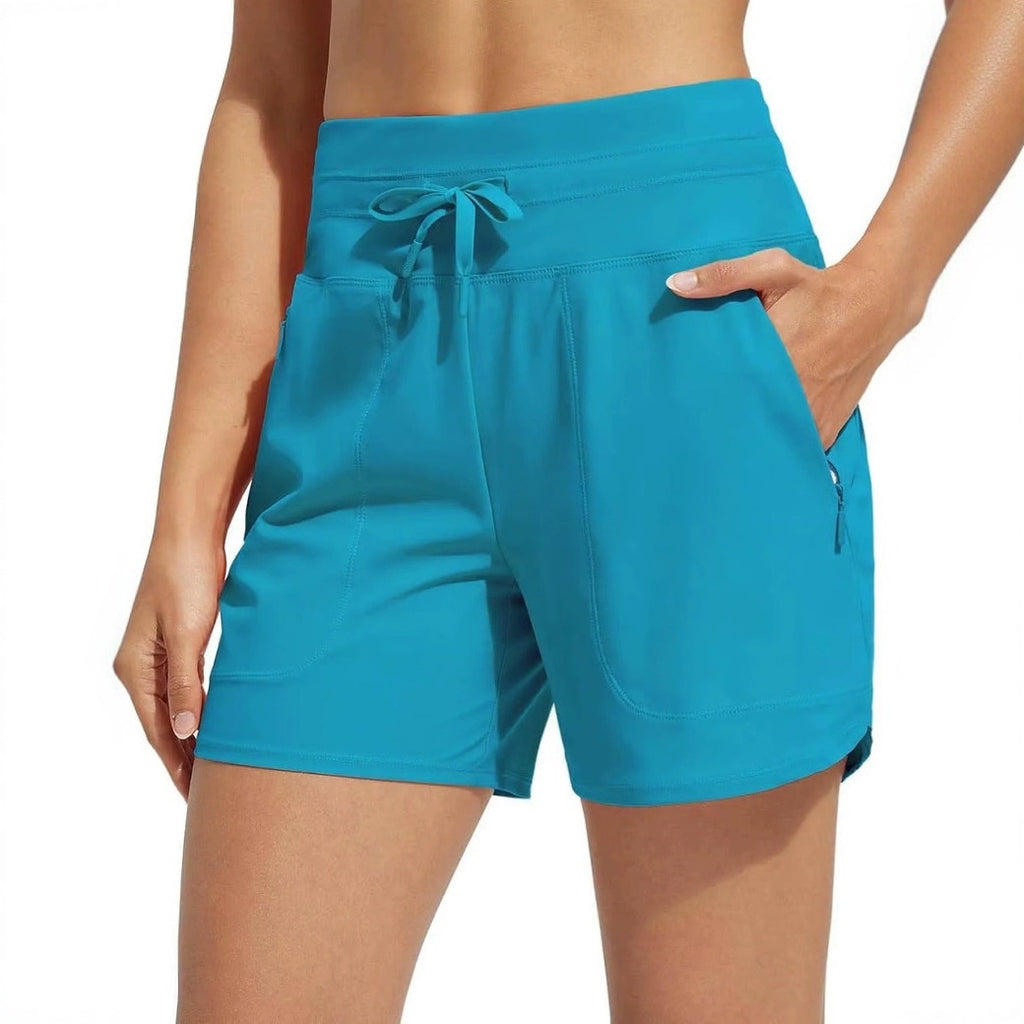 European And American High Waist Yoga Loose Leisure Sports Shorts