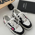 Women Korean Style Round Toe High-end Versatile Low-top Sneakers