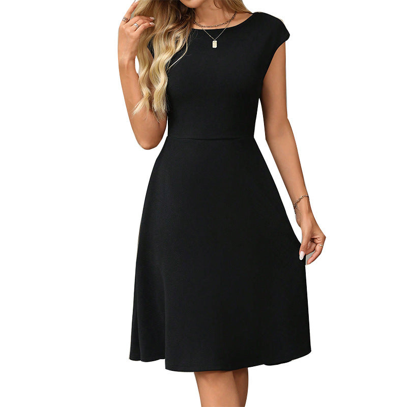 Spring And Summer European And American Style Dress Waist A- Line Skirt For Women