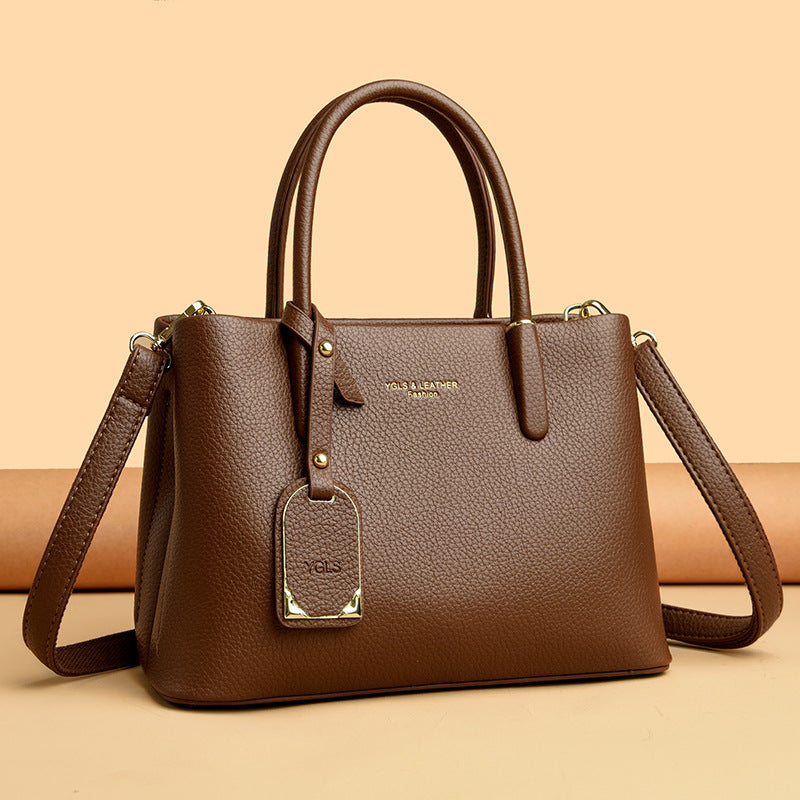 Popular One-shoulder Middle-aged Mother Bag Women's Retro Handbag