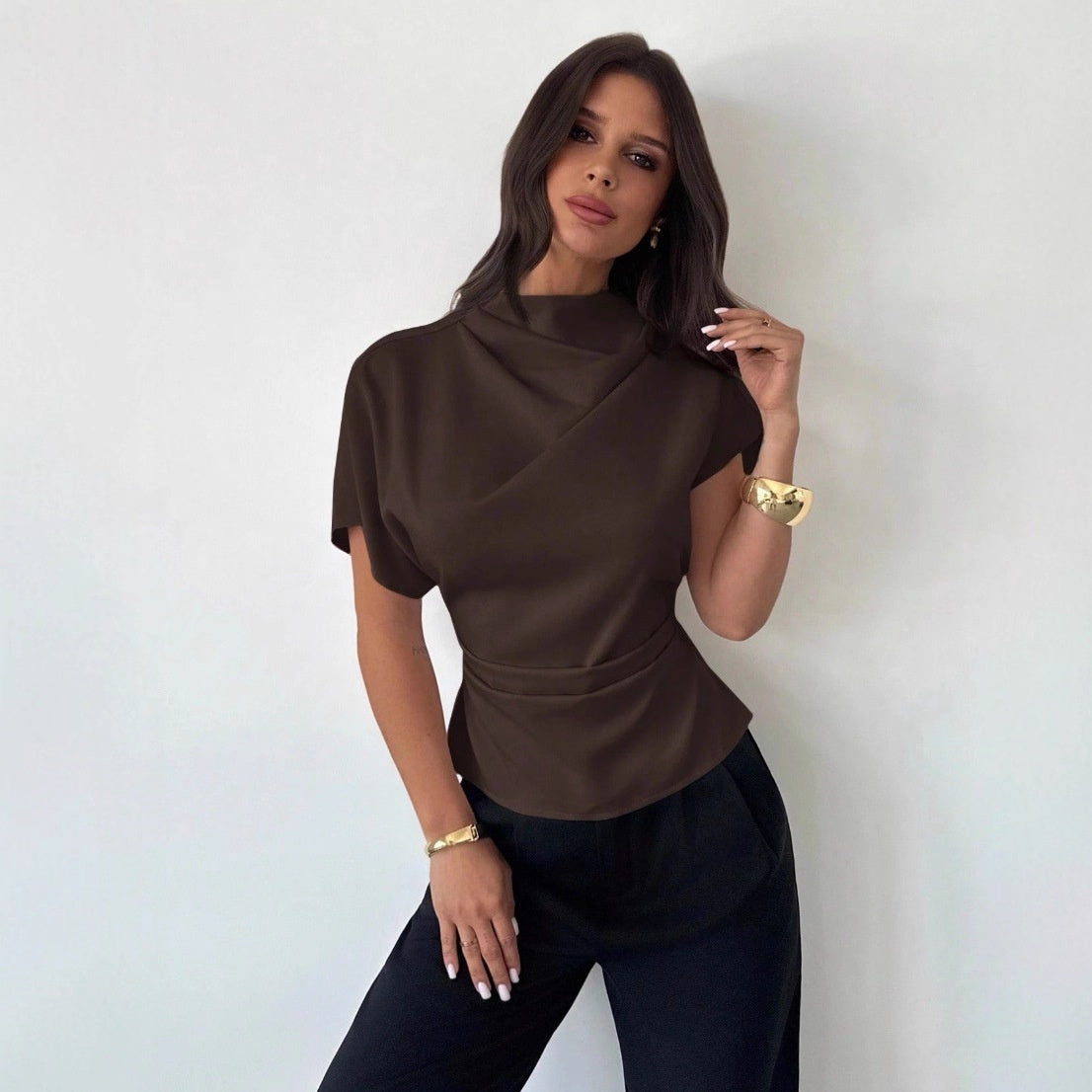 Asymmetrical Fashion Blouse Top