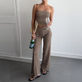 Versatile Tube-top Vest And Long Pants Set