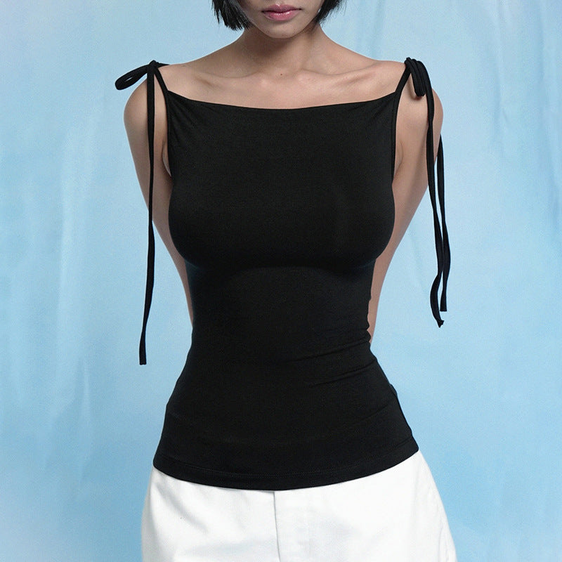 Solid Color Sling Bundle Slim Fit Sexy Vest