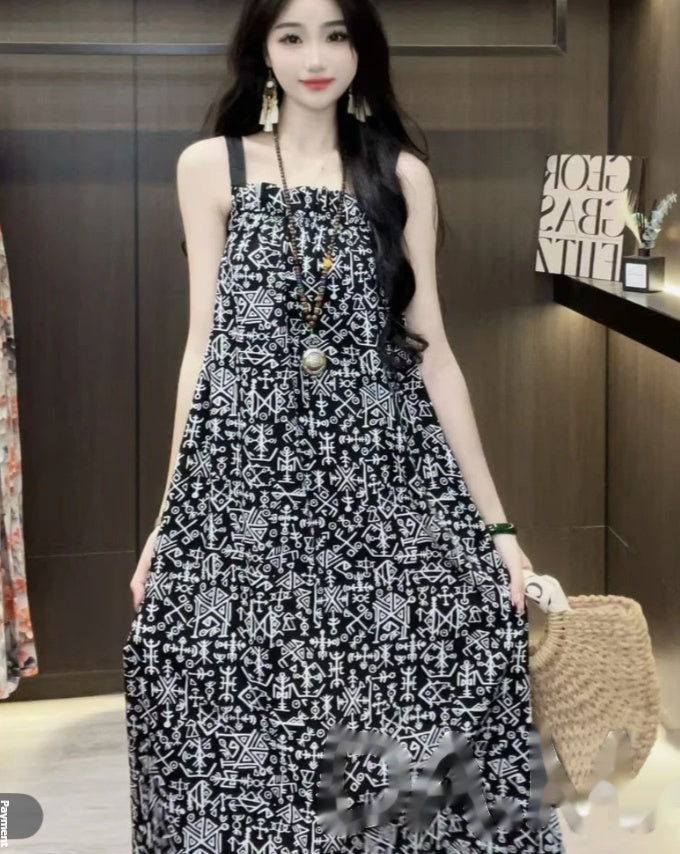 Ladies' Polyester Printed Dress
