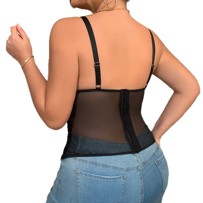 Women's Lace Hot Girl See-through Camisole