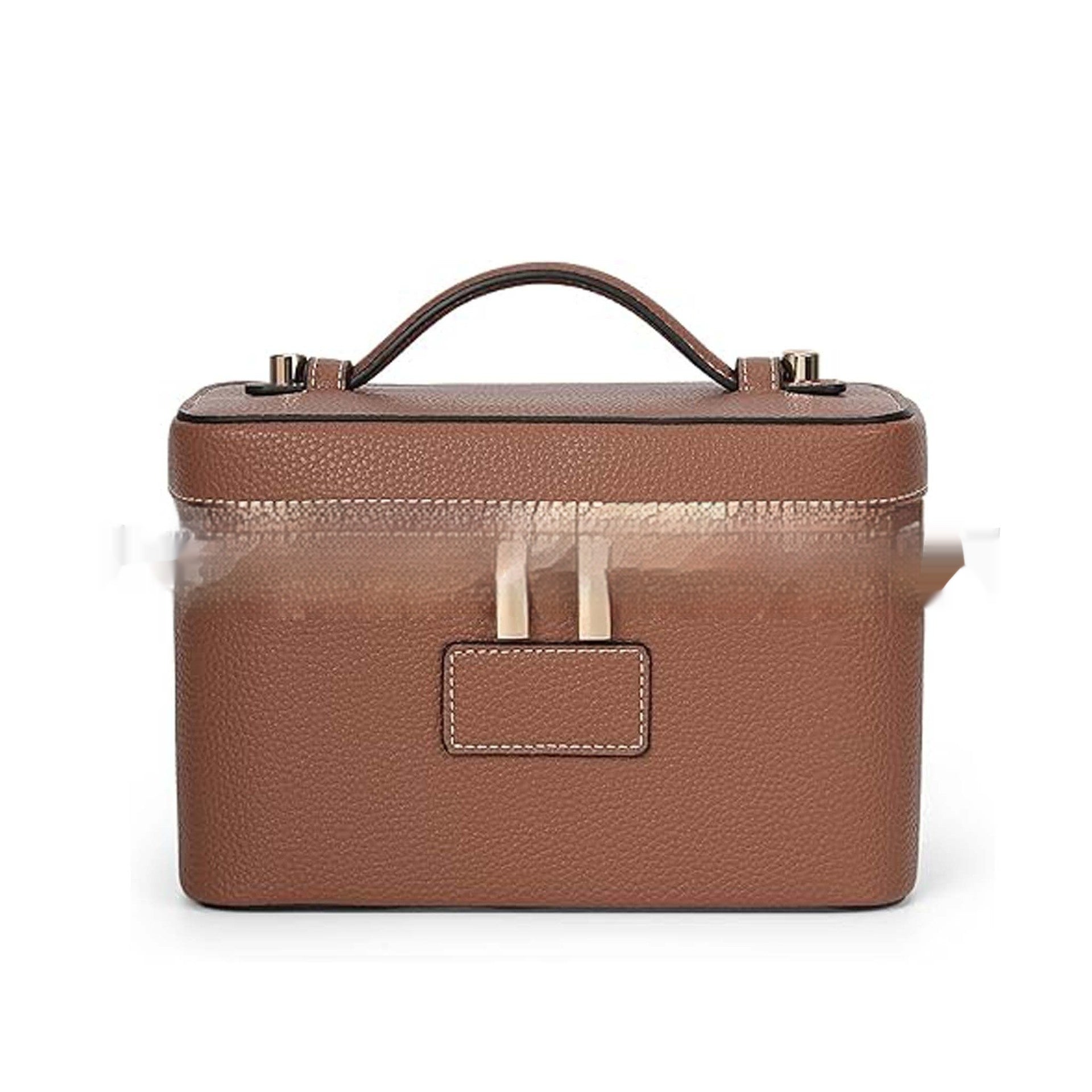 Affordable Luxury Solid Color High-capacity PU Leather Portable