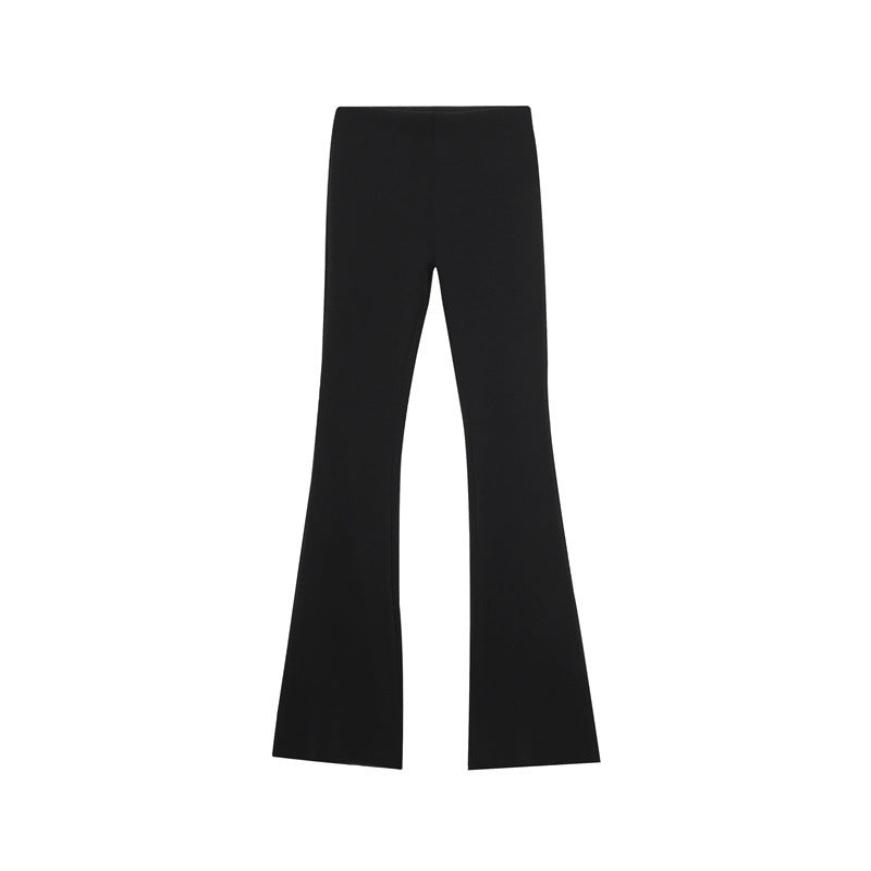 Women's High Waist Stretch Simple And Comfortable Flared Pants