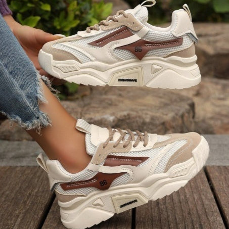 Mesh Platform Casual Sneakers