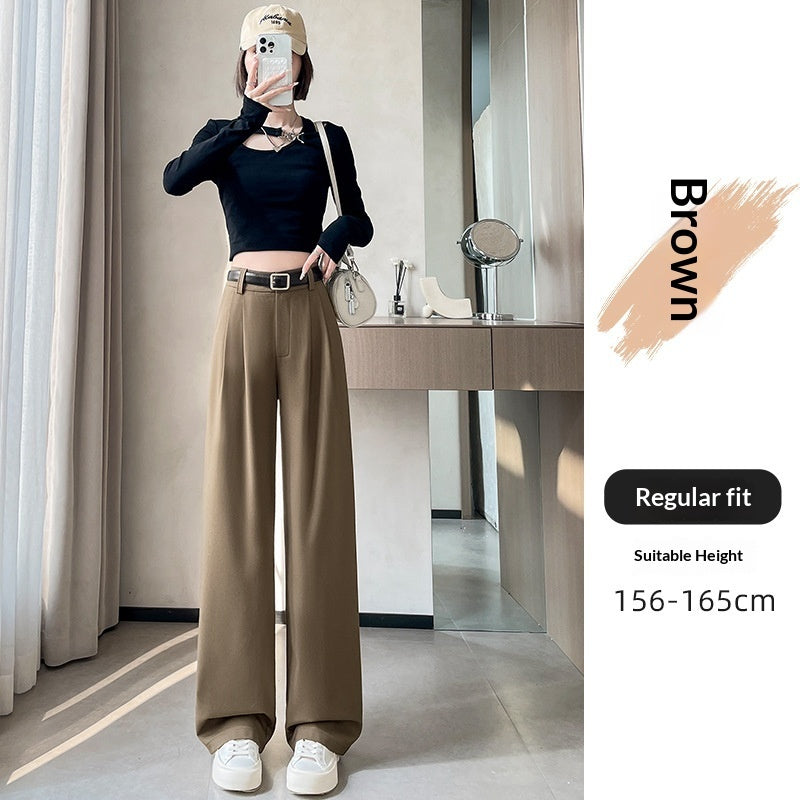 Spring Summer High-End Flowy Suit Pants