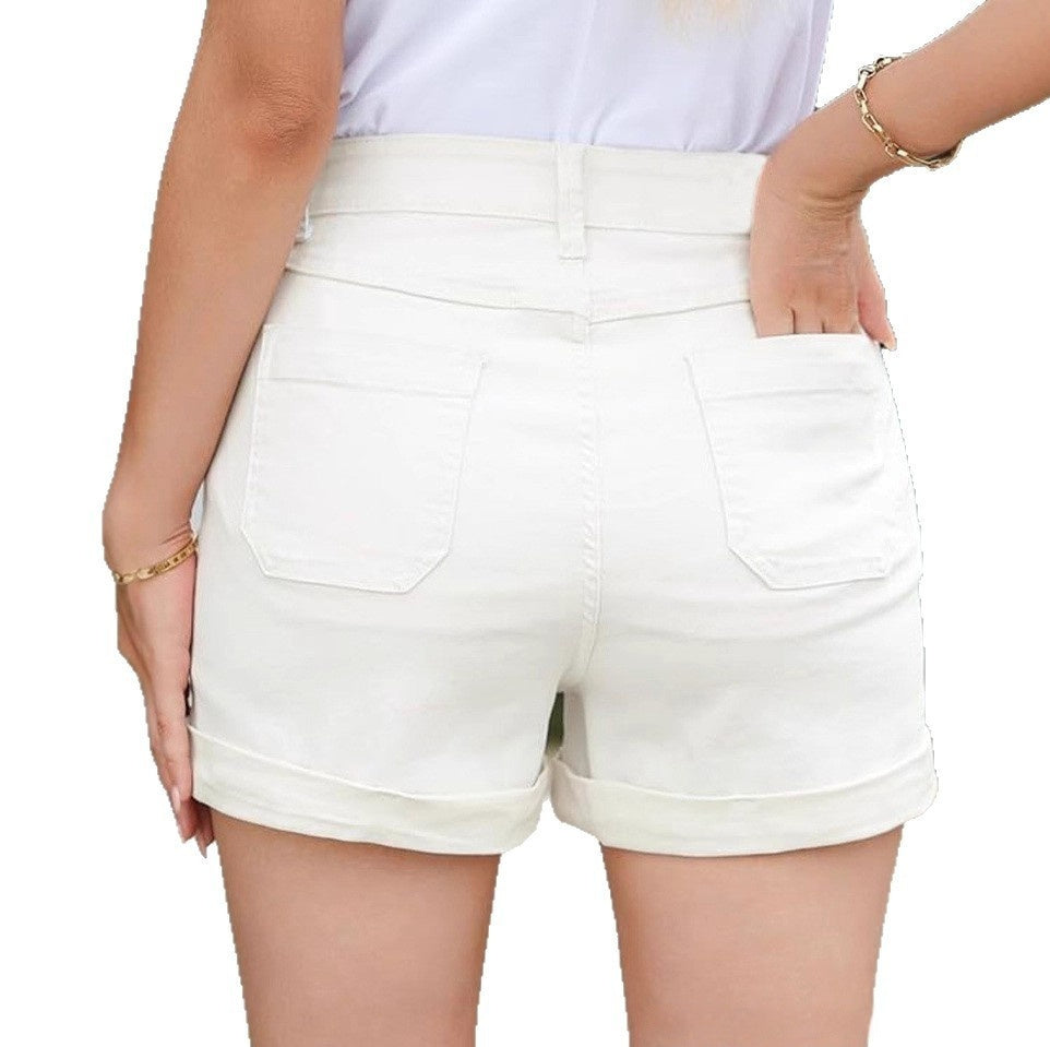 Fashion High Waist Denim Shorts