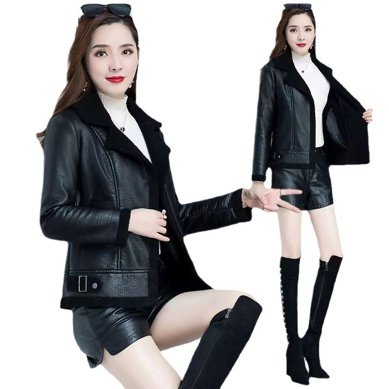 Womens Stylish Casual Padded Lambswool Coat