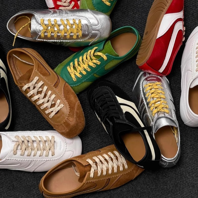 Genuine Leather Retro Women's 2025 New Autumn Casual Versatile Sneakers