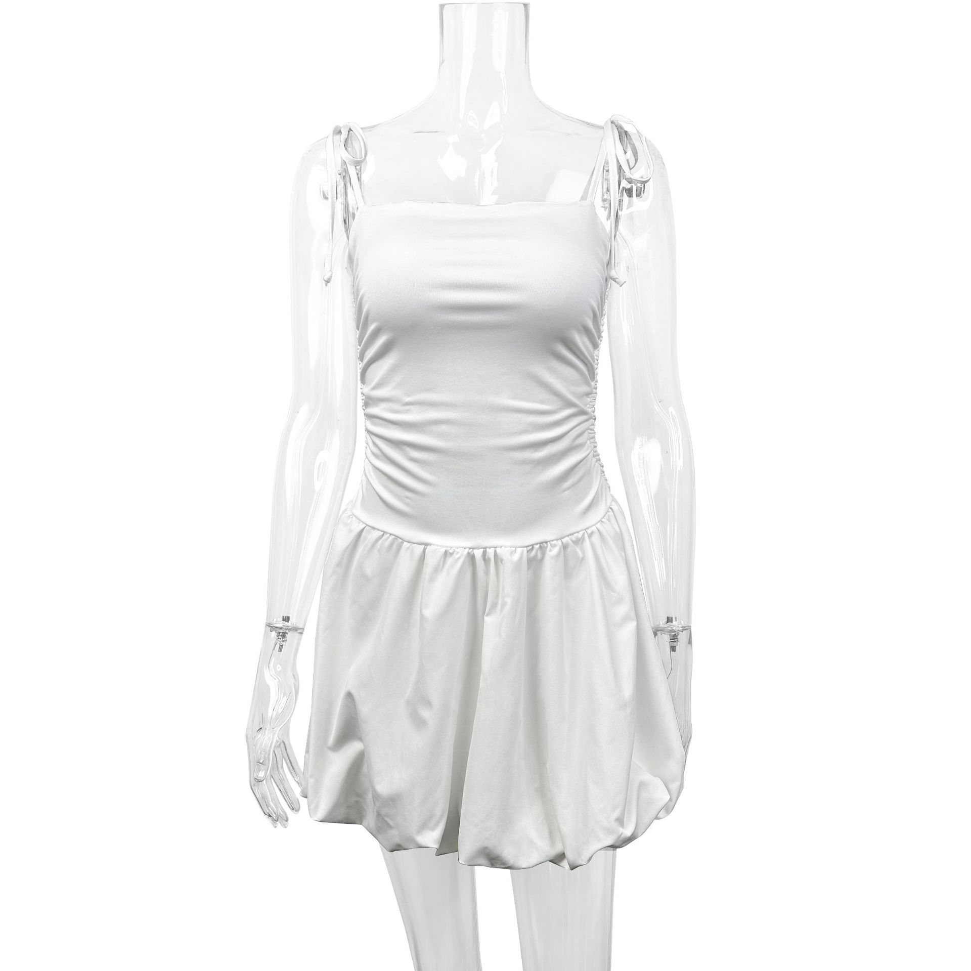 European And American Style Sexy Slim Strap Tube Top Fashion Short Dress