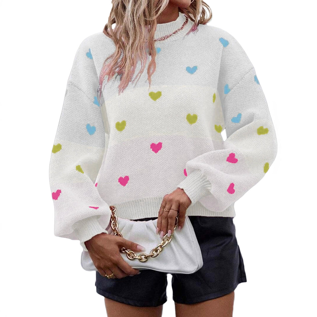 Relaxed-fit Long-sleeve Turtleneck Knit Casual Pullover Sweater