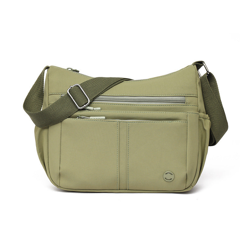 Large-capacity Casual Bag A Multi-compartment Fabric Shoulder Or Crossbody Bag