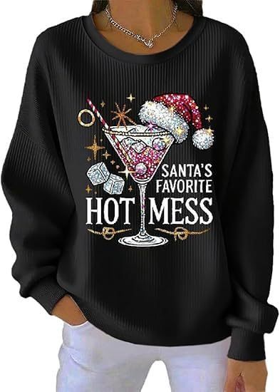 Trendy Women's Round Neck Pullover Sweatshirt