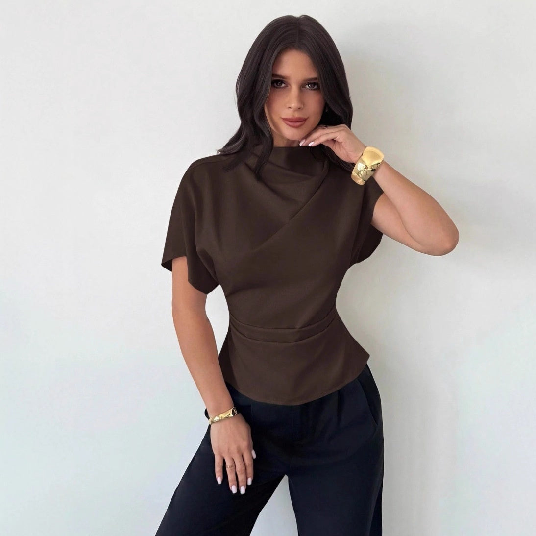 Asymmetrical Fashion Blouse Top