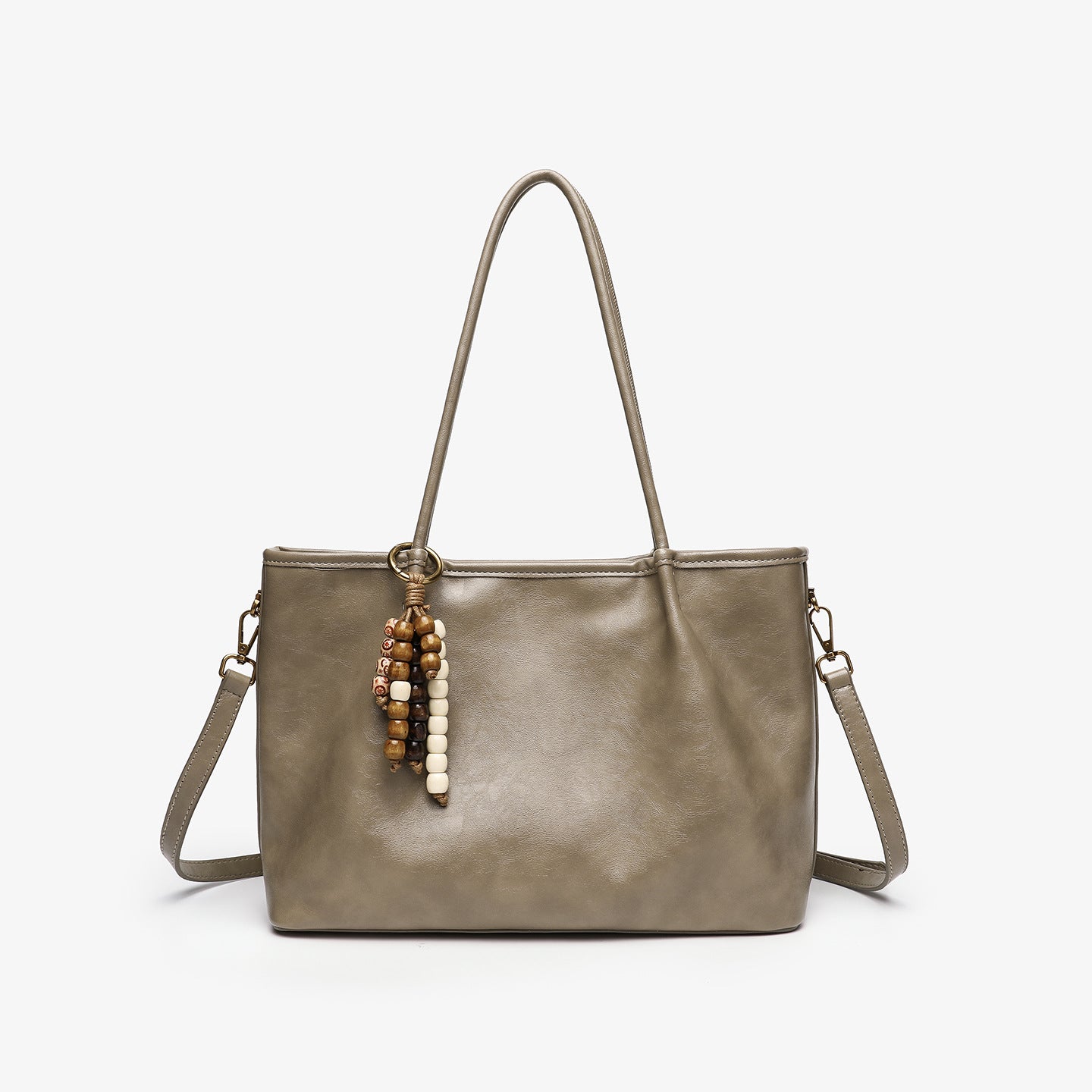 Solid-color Niche Underarm Pleated Fashion Tote Bag