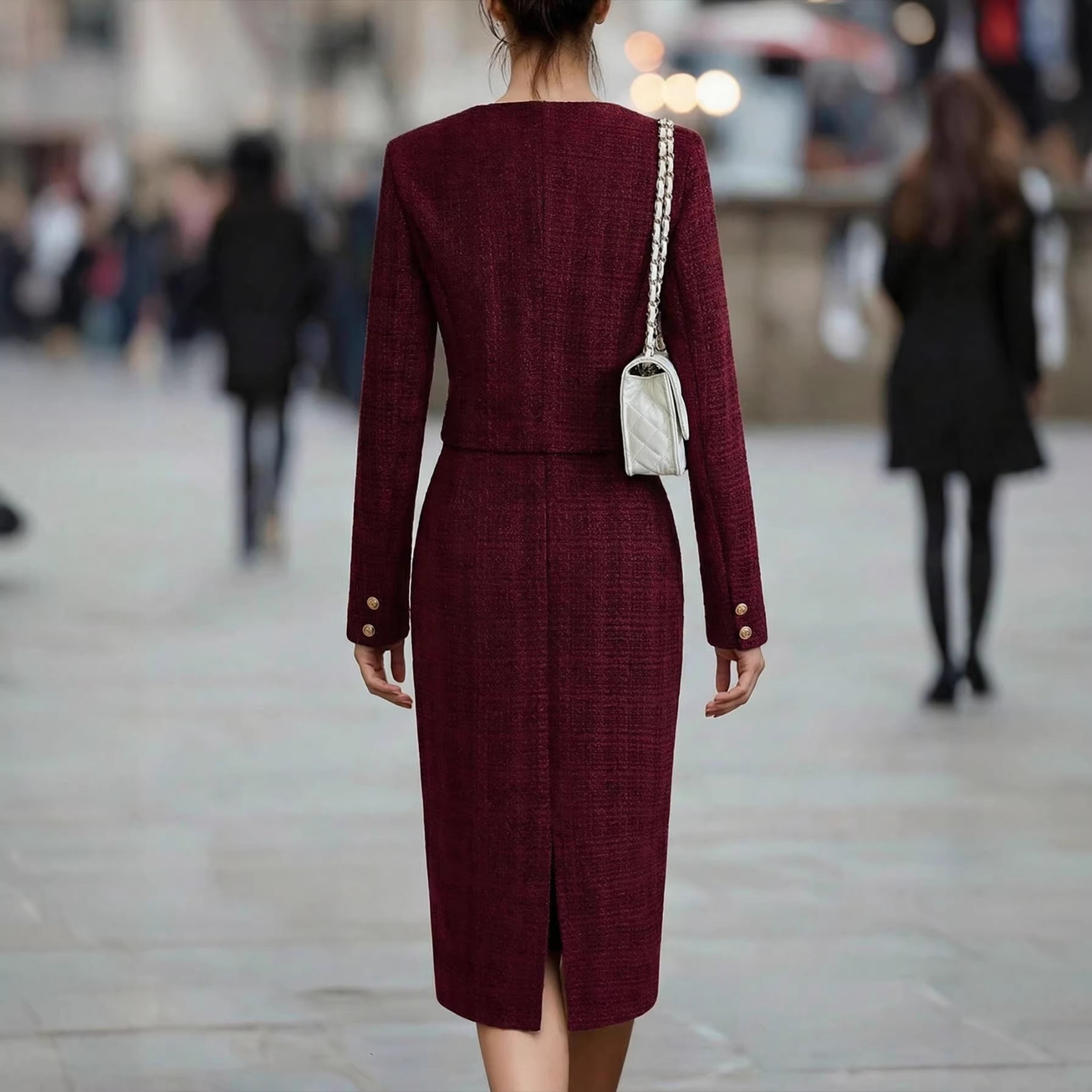 Two-piece Banquet-style Waist-cinched Skirt Set