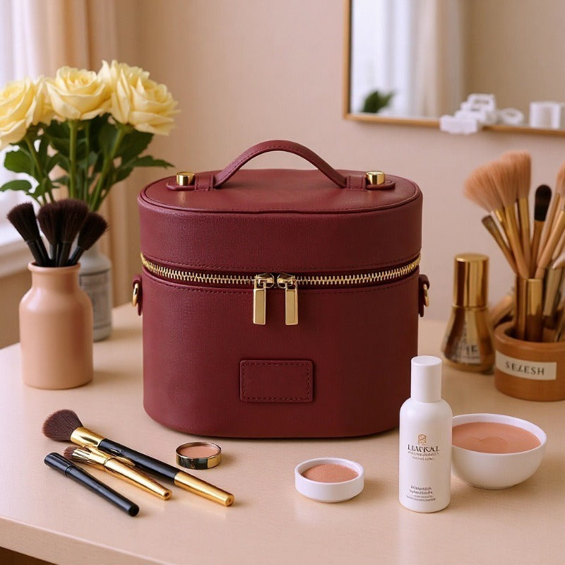 High-end Light-luxury Cosmetic Bag With A Handle