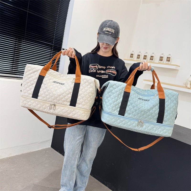 High-Capacity Sports Fitness Carry-On Duffel Bag For Short Trips