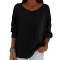 Crew-neck Long-sleeve Pullover Top