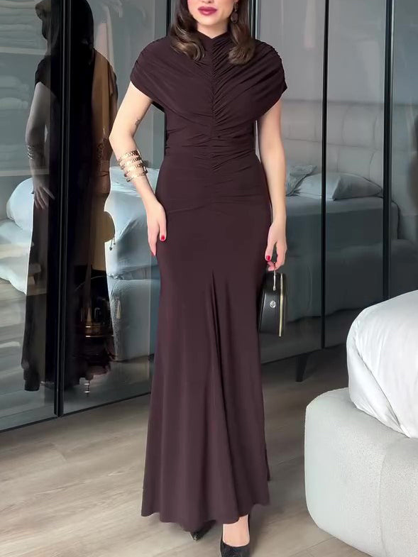 Elegant Ruched Bodycon Dress