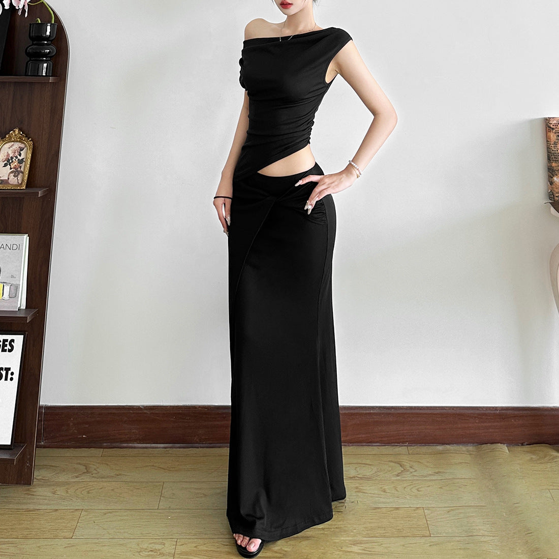 European And American Adult Lady Like Woman Style Slim Fit Dress