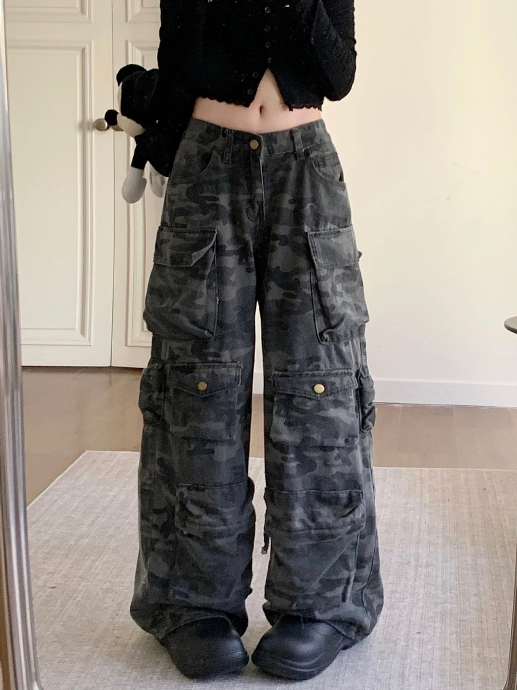 High Street Straight Loose Wide Leg Long