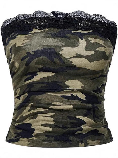 Retro Small Sling Vest Women's Slim Sleeveless